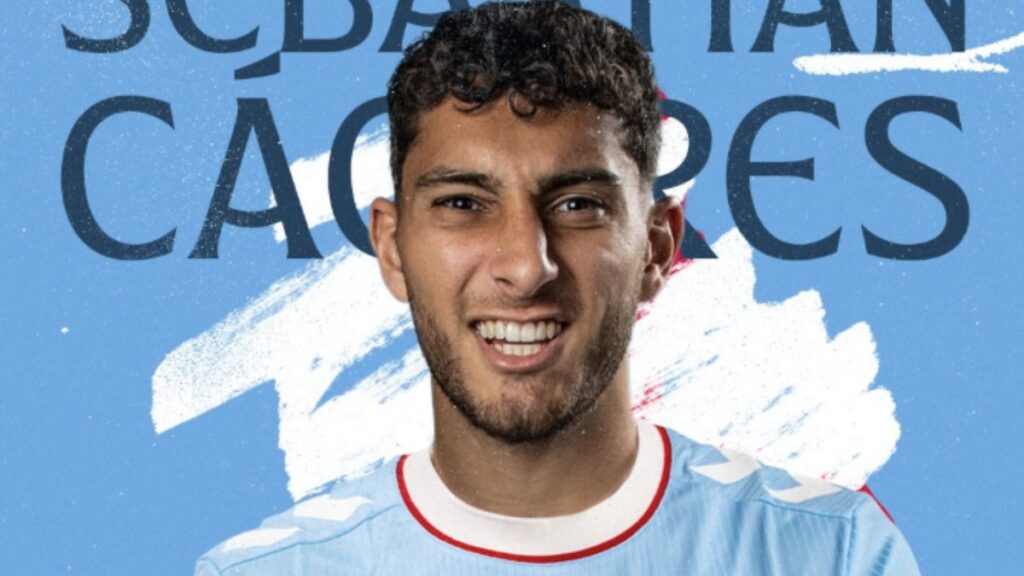 El equipo español, Celta de Vigo, dio a conocer el fichaje de Sebastián Cáceres a través de sus redes sociales