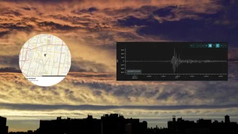 ¿Caída de rayo en la CDMX provoca microsismo? Esto fue lo que detectó la app de sismos