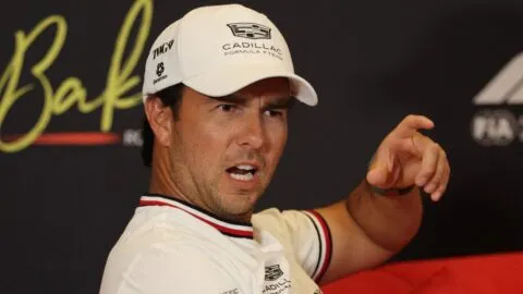 Checo Pérez lleva al límite su Cadillac: “Logré sacar el 150 por ciento de este auto"