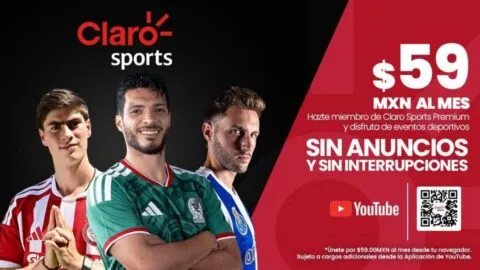 Claro Sports Premium en YouTube: disfruta el mejor deporte sin anuncios ni interrupciones