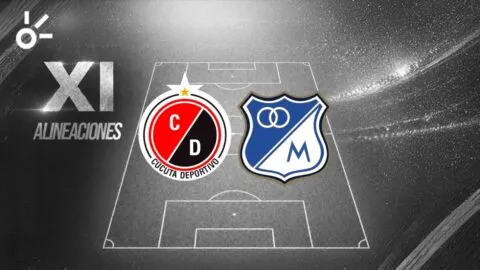 Posibles alineaciones de Cúcuta vs Millonarios por la Liga BetPlay Dimayor 2026-II