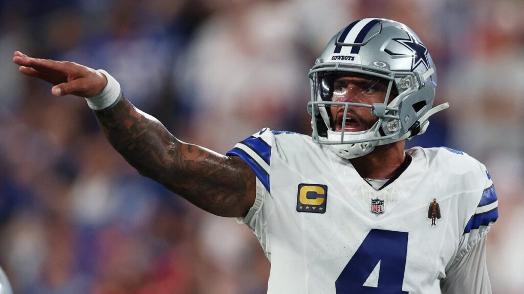 Dak Prescott durante el Giants vs Cowboys NFL 2026
