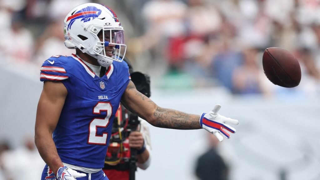 DJ Moore durante el Bills vs Texans NFL 2026