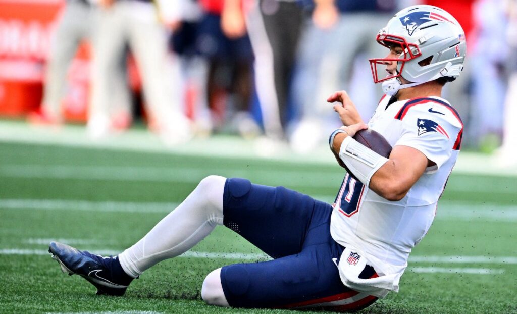 Drake Maye durante el Patriots vs Seahawks NFL 2026