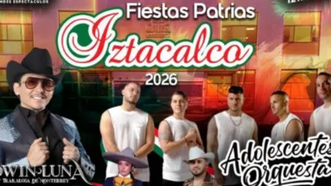 Edwin Luna y La Trakalosa concierto gratis en Iztacalco este 15 de septiembre: cartelera completa y horarios