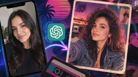 Así puedes hacer tu foto de los 80 con IA: Prompt de ChatGPT y guía, paso a paso, para conseguirla
