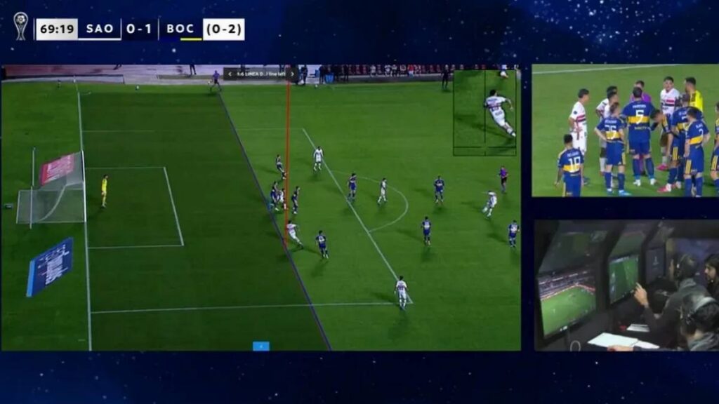 Gol anulado a Sao Pablo. Foto print de pantalla @Sports