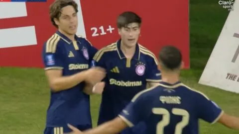 Hormiga González se estrena como goleador en su primera titularidad con Olympiacos