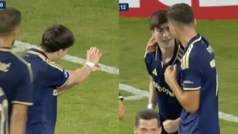 La Hormiga González se estrena en Europa con gol y asistencia en goleada del Olympiacos al AE Larissa