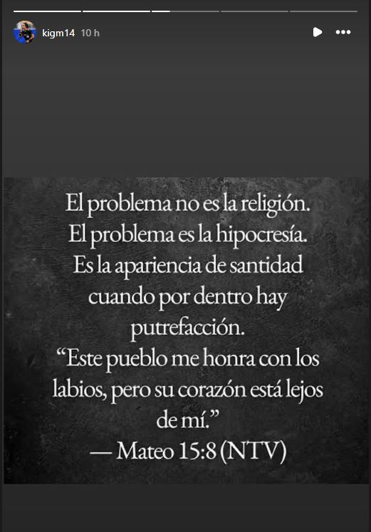 Tras las críticas de Mohamed en el Estadio Azteca, Katia Itzel García publicó mensajes sobre hipocresía en Instagram.