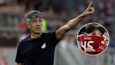 Imanol Alguacil alaba a Hormiga González y celebra su momento goleador con Olympiacos