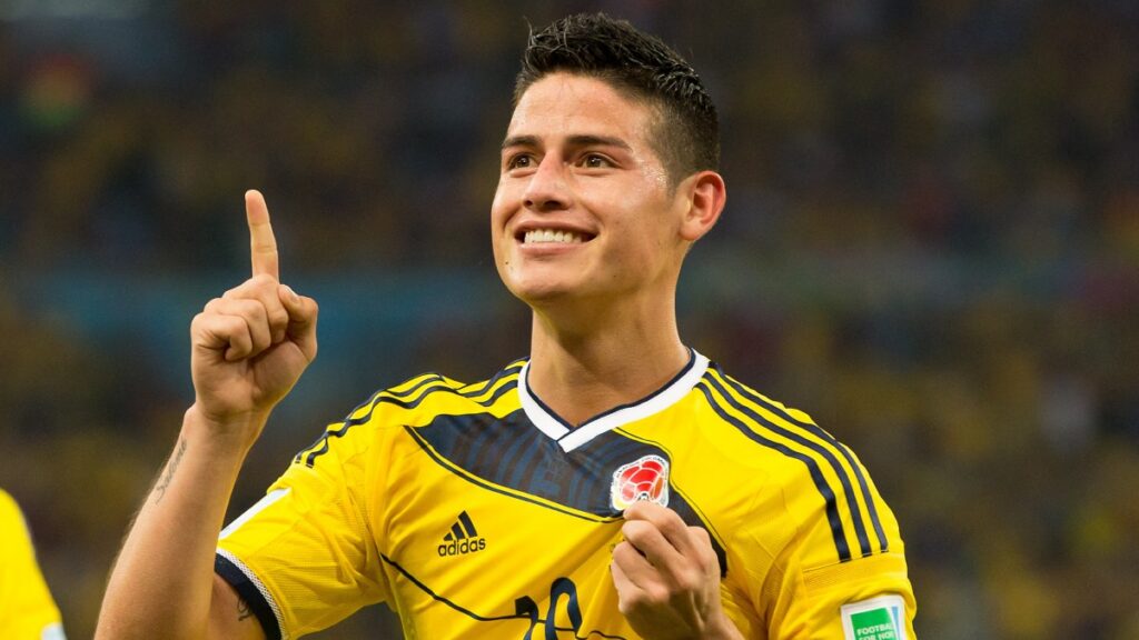 James Rodríguez en el Mundial del 2014.