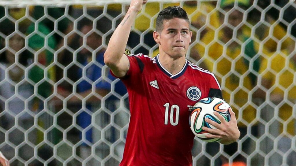 James Rodríguez con la Selección Colombia.