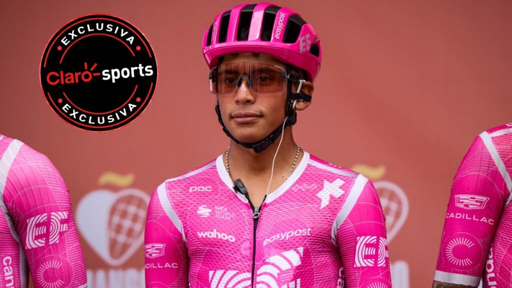Juan Felipe Rodríguez con el EF Easy Post en la Vuelta a España.