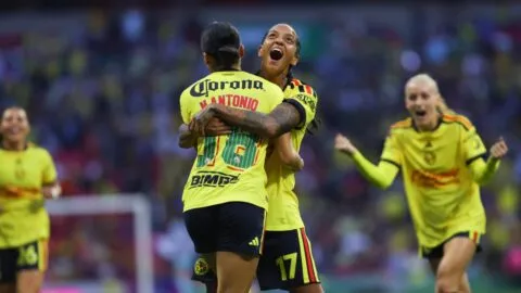 América Femenil se da un paseo en el Estadio Azteca y golea a Tigres