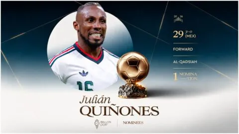 ¡Julián Quiñones toca el cielo! El mexicano está en la lista de nominados al Balón de Oro 2026
