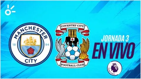 Manchester City vs Coventry City en vivo la Premier League 2026: resultado y goles de la jornada 3