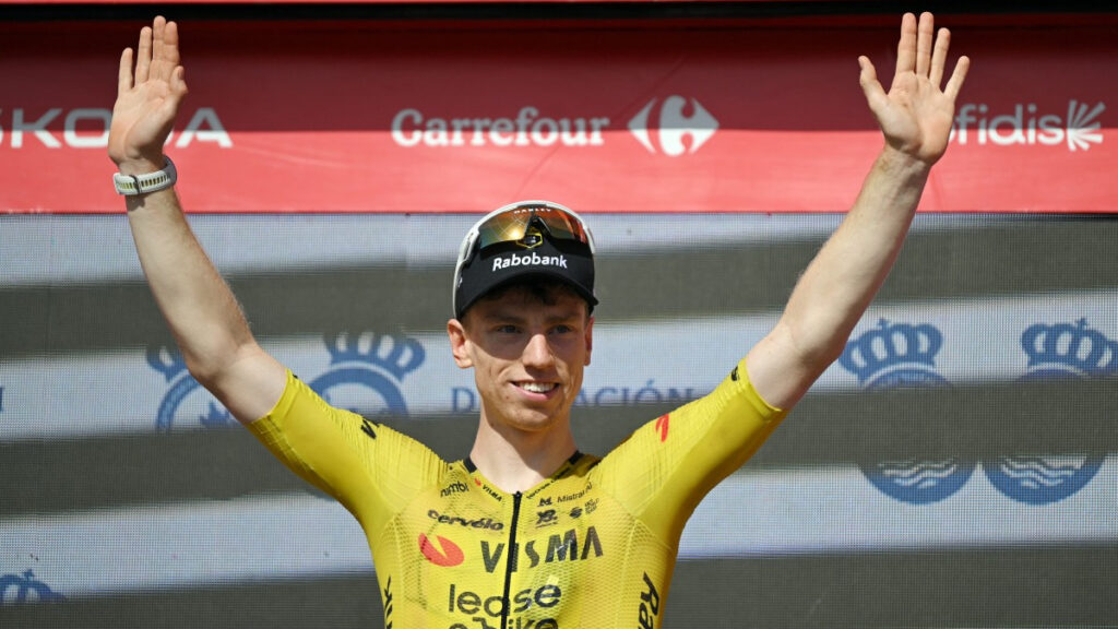 Matthew Brennan, en la Vuelta a España 2026. - Jorge Guerrero, AFP.