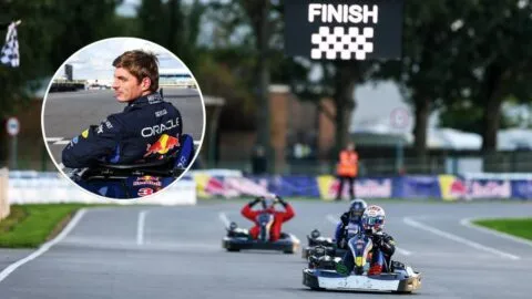 Max Verstappen vence a 100 pilotos de karting en Silverstone: así fue el reto de Red Bull