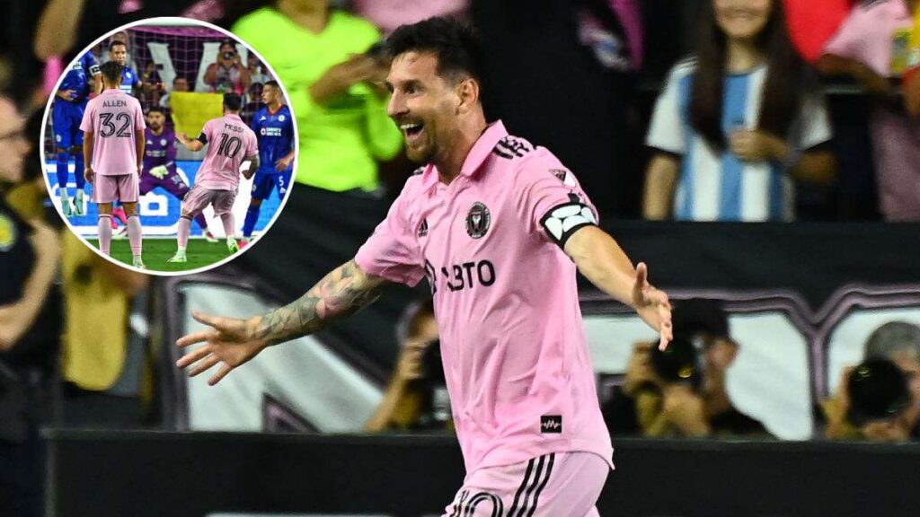 Messi marcó su primer gol con el Inter Miami en un partido ante Cruz Azul