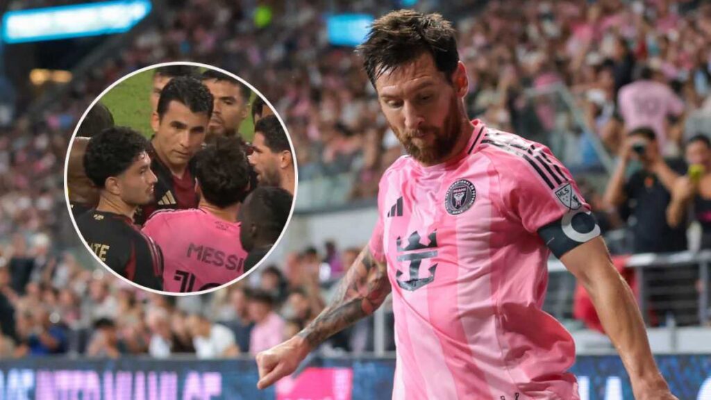 ¡Se calentó! Messi discute con Junior Alonso tras el Inter Miami vs Atlanta