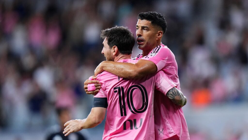 Lionel Messi y Luis Suárez delanteros de Inter Miami