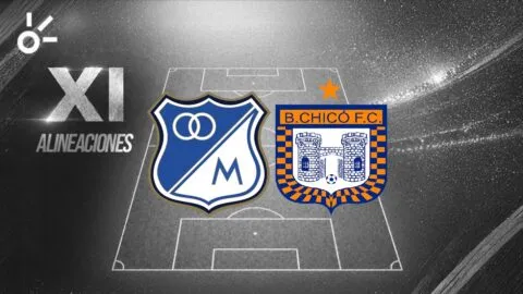 Posibles alineaciones de Millonarios vs Boyacá Chicó por la Liga BetPlay Dimayor 2026-II