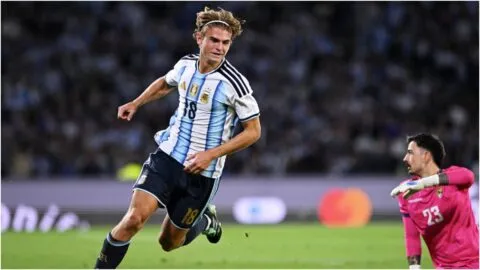 Argentina vs Bolivia, en vivo: Nico Paz define un gran pase filtrado entre los centrales para poner el segundo