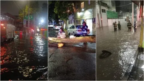 Lluvias golpean CDMX y Edomex: inundaciones, autos varados y caos vial tras tormenta