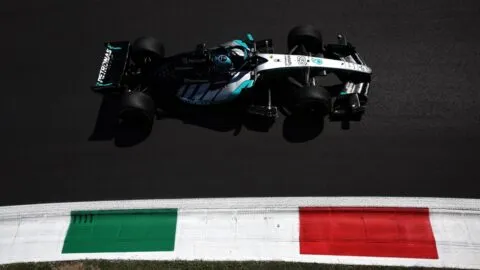 George Russell domina la FP2 en Monza; Checo Pérez termina 20°