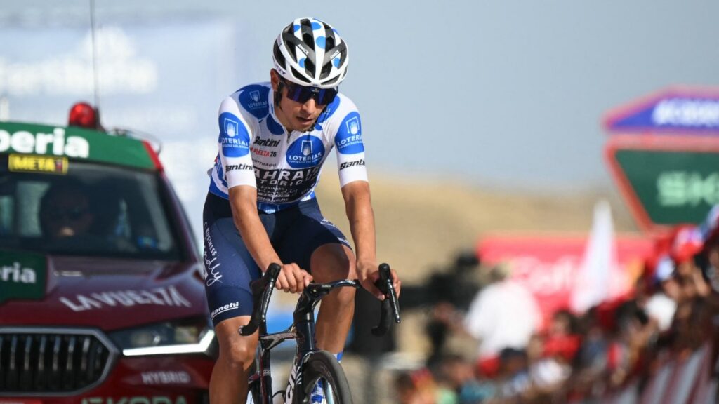 Santiago Buitrago, segundo en la etapa 14 de la Vuelta a España.