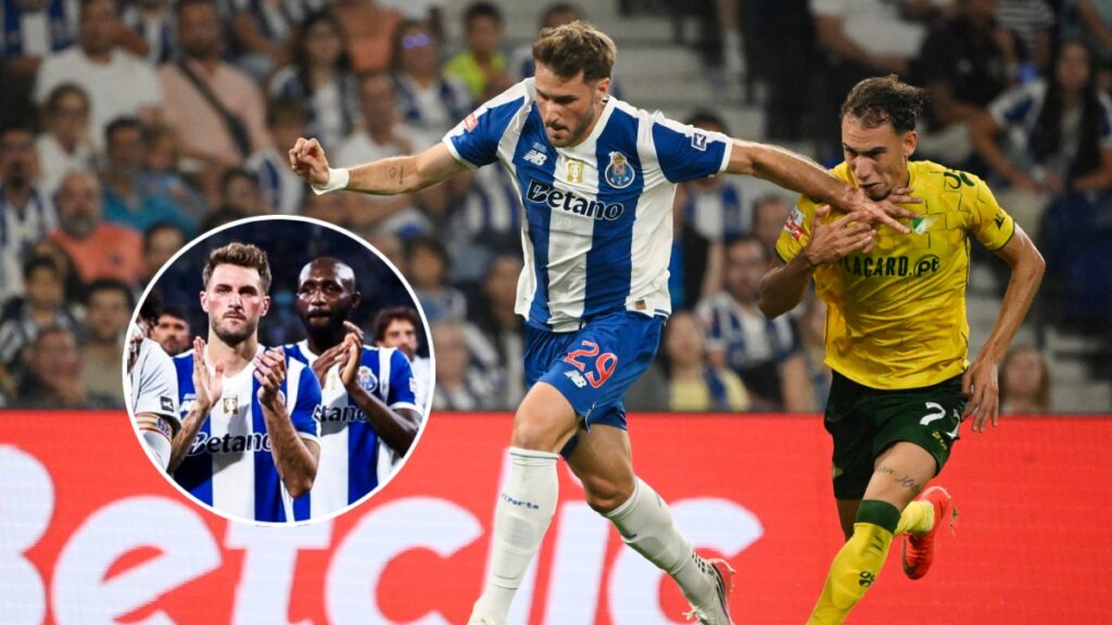 Santiago Gimenez sumó sus primeros minutos con el Porto
