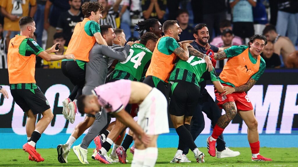 Sassuolo vence a Juventus en condición de local