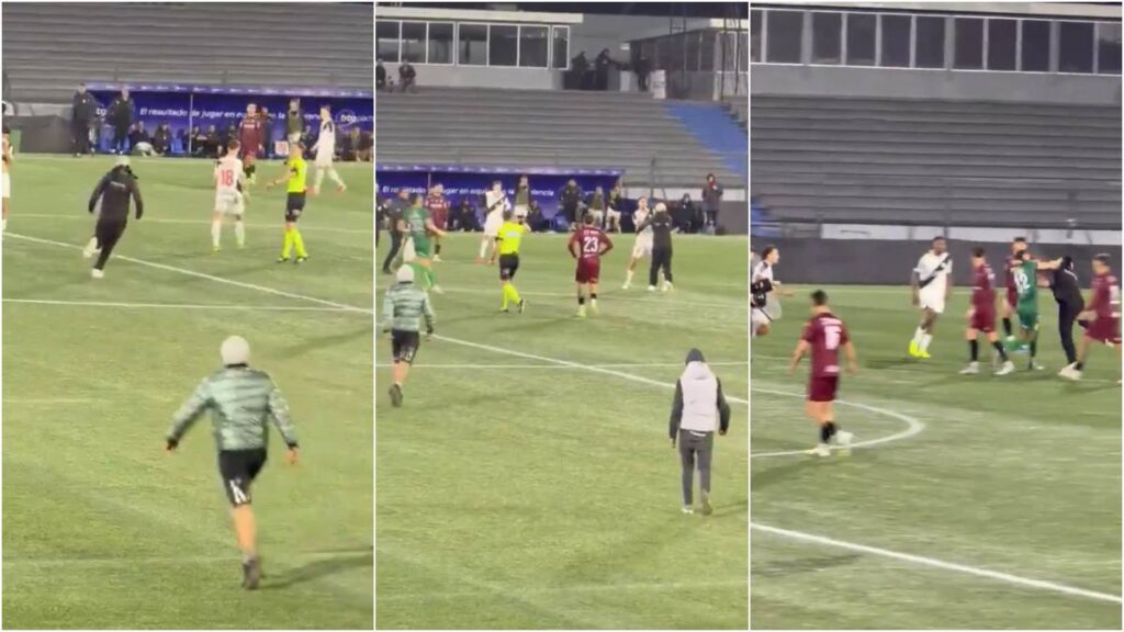 ¡Bancas vacías y caos! Aficionados de Danubio ingresan al campo y confrontan al plantel