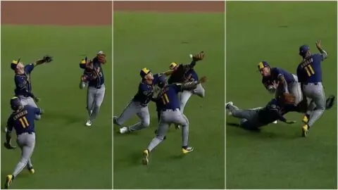 ¡Impactante choque en MLB! Chourio, Pratt y Ortiz protagonizan fuerte impacto en triunfo de los Brewers