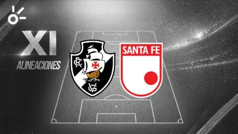 Posibles alineaciones del Vasco Da Gama vs Santa Fe por la Copa Sudamericana 2026