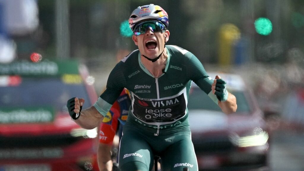 Wout van Aert en la Vuelta a España.