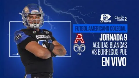 Águilas Blancas vs Borregos Puebla en vivo: transmisión de la Semana 9 de la ONEFA 2026, hoy 31 de octubre