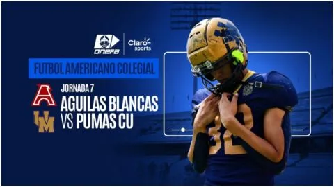 Águilas Blancas vs Pumas CU, en vivo: transmisión de la Semana 7 de la ONEFA 2026, hoy 17 de octubre