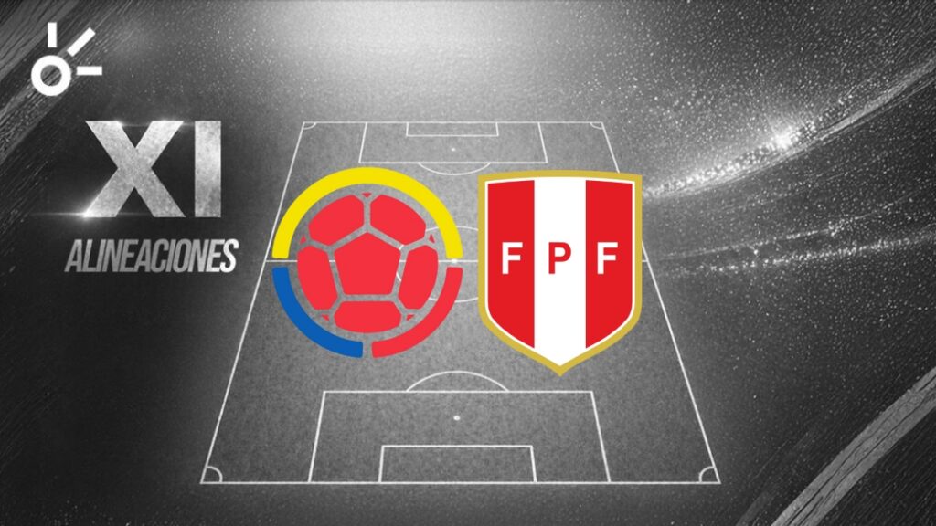 Alineaciones Colombia vs Perú por el partido amistoso