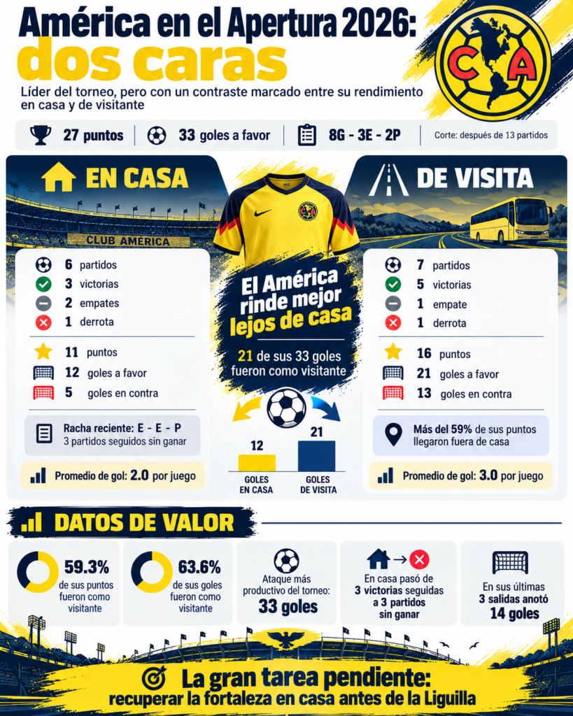 América sufre de local