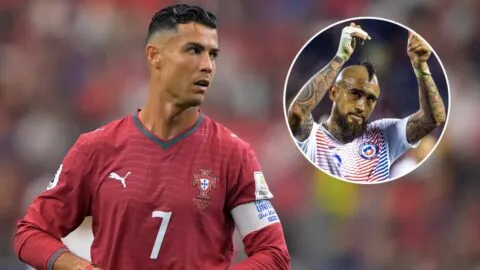 Arturo Vidal defiende a Cristiano Ronaldo y cuestiona a Jorge Jesus: "Es una vergüenza"