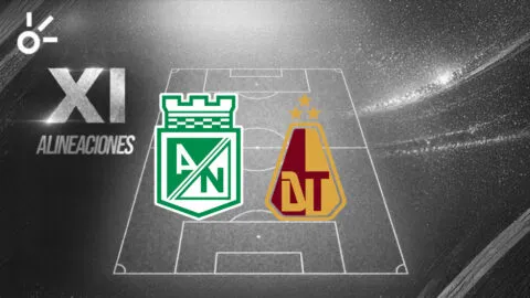 Posibles alineaciones de Atlético Nacional vs Deportes Tolima por Liga BetPlay Dimayor 2026-II