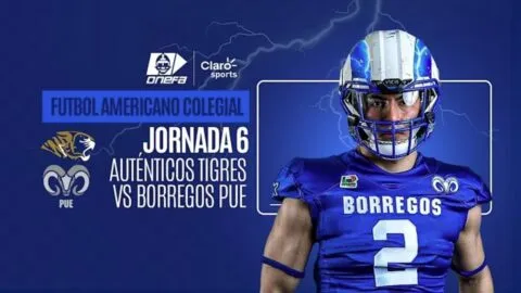 Auténticos Tigres vs Borregos Puebla en vivo: transmisión de la Semana 6 de la ONEFA 2026, hoy 10 de octubre