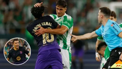 Rodri marca su primer gol como culé en la polémica goleada del Barcelona al Betis