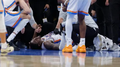 Jalen Williams sufre escalofriante lesión ante Clippers y Shai Gilgeous-Alexander rompe en llanto