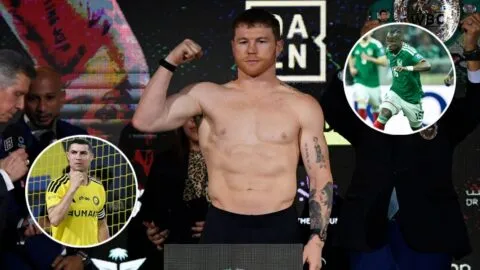 ¿Julián Quiñones y Cristiano Ronaldo, invitados de Canelo para su pelea ante Mbilli?