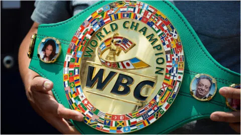 De Muhammad Ali a Floyd Mayweather: las leyendas del boxeo que aparecen en el cinturón del WBC por el que peleará Canelo con Mbilli
