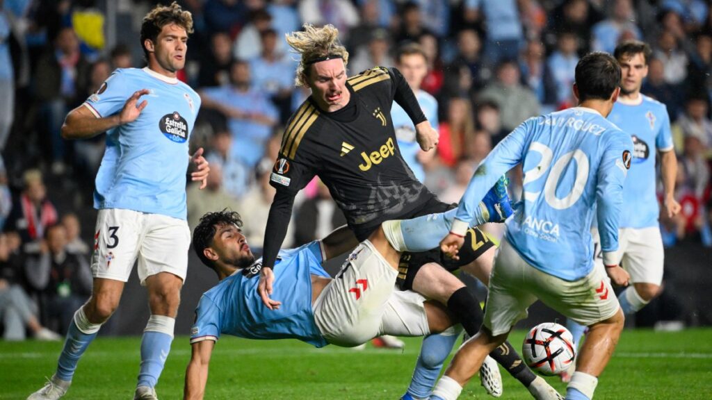 Duelo entre Celta de Vigo vs Juventus por la UEFA Europa League.