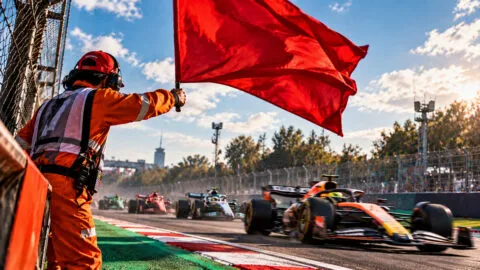 Una bandera puede cambiarlo todo: así trabaja un oficial de pista en el GP de México